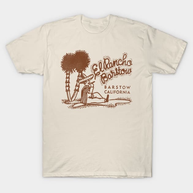 El Rancho Barstow Retro Defunct Restaurant / Bar T-Shirt by darklordpug